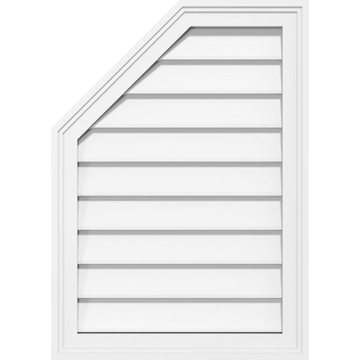 Octagonal Surface Mount PVC Gable Vent S387174