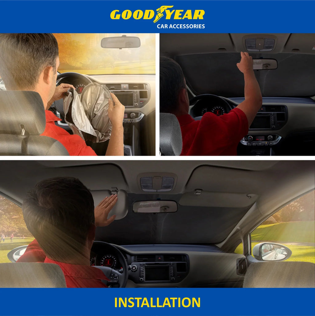 Foldable Windshield Sun Shade for Car Front Window X40685