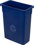15 Gallon Blue Recycle Trash Cans, 4 Cans X321080