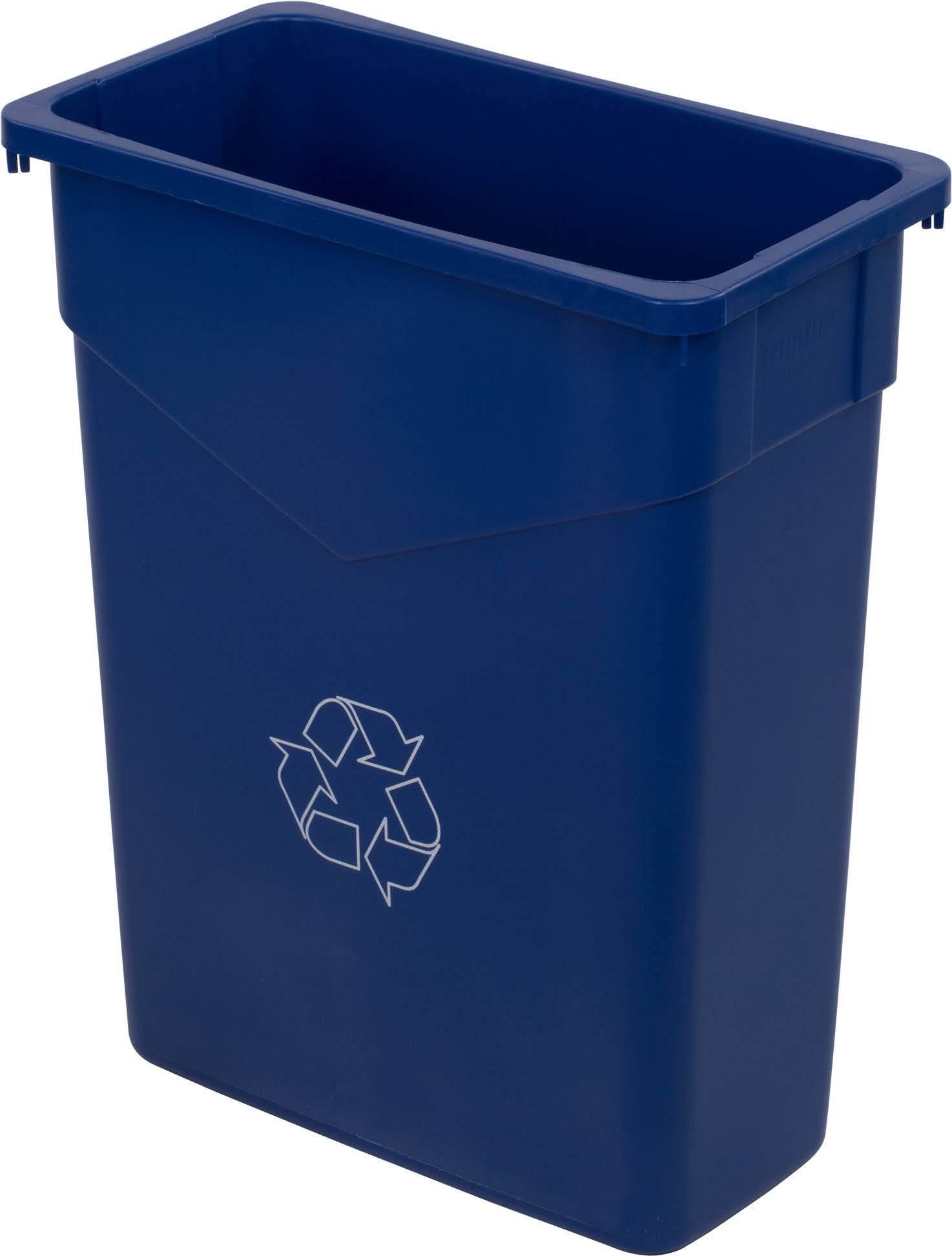 15 Gallon Blue Recycle Trash Cans, 4 Cans X321080