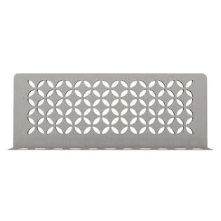 Stone Grey Aluminum Floral Wall Shelf P751
