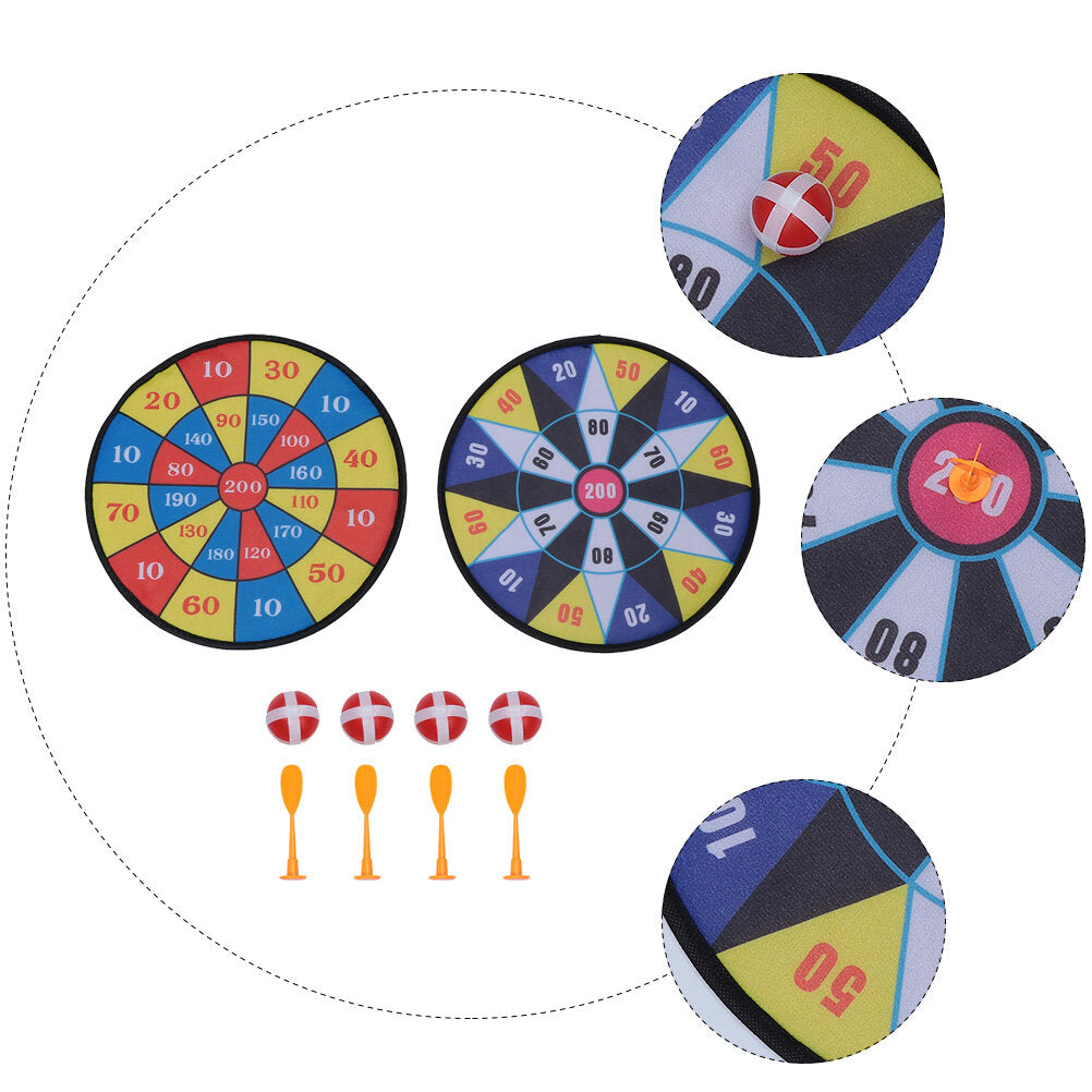 2 Sets Sticky Ball Dart Board Toy L1276