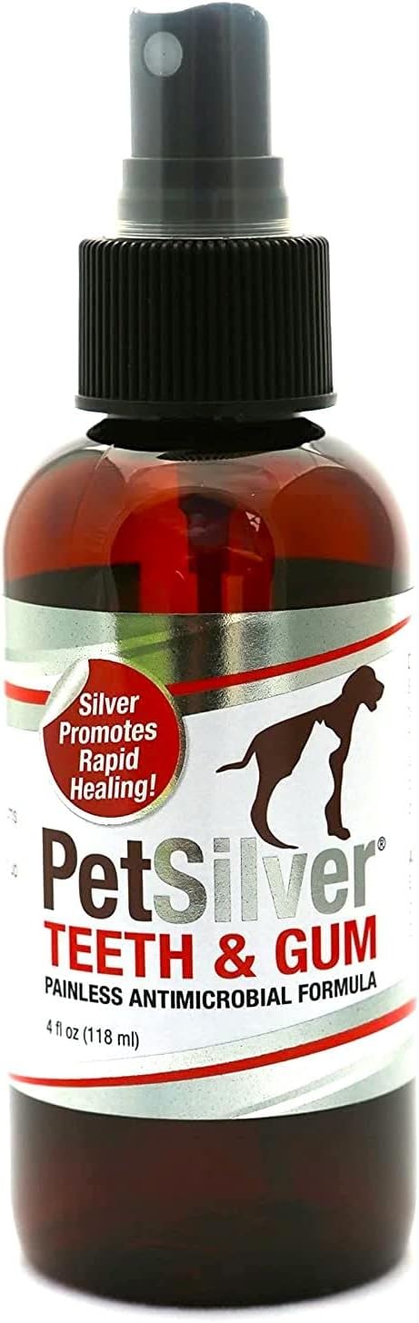 Teeth & Gum Spray for Dogs and Cats with Chelated Silver, 2 Pack G415947