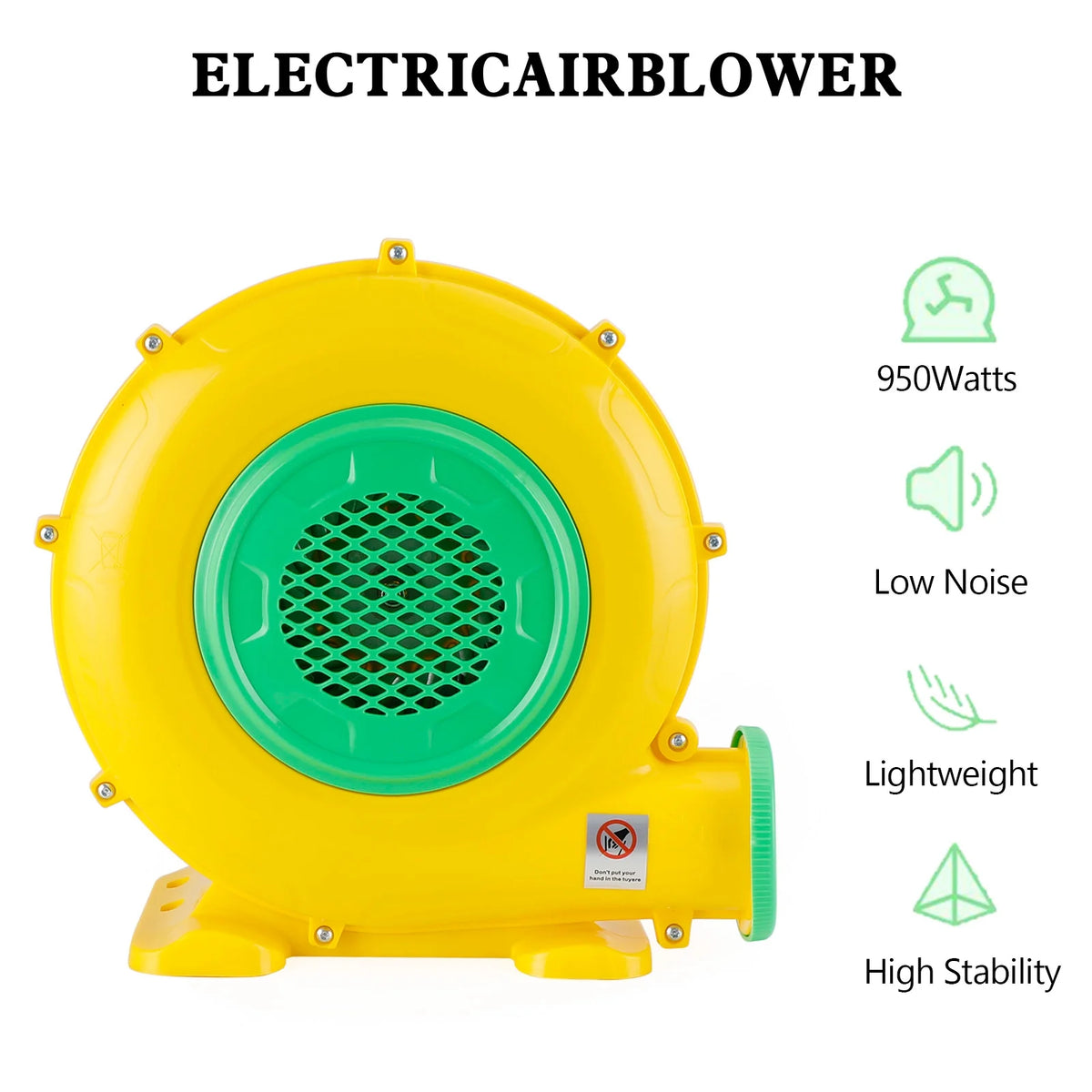 950 Watt Inflatable Bounce House Water Slide Air Pump Blower Fan J1453