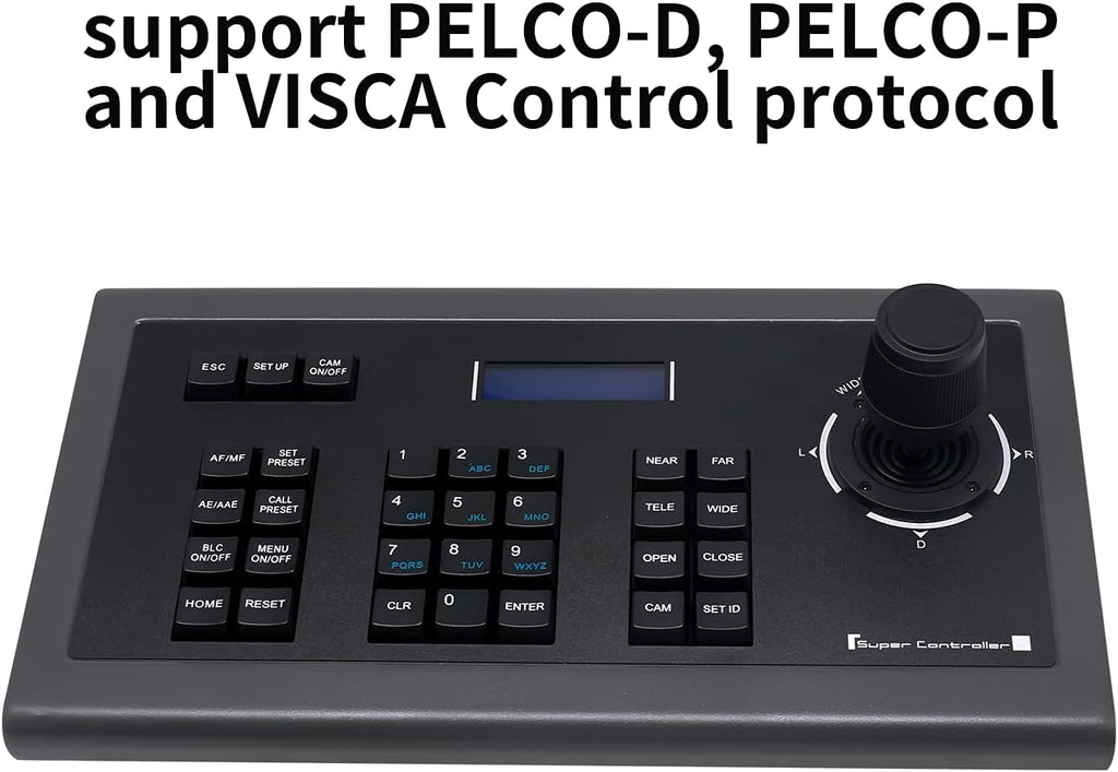 PTZ Joystick Keyboard Controller with LCD Display U361