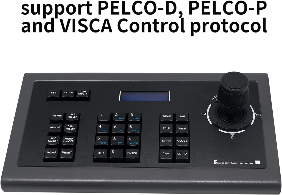 PTZ Joystick Keyboard Controller with LCD Display U361