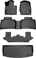 Black 3 Row Floor Mats and Cargo Liner Set D1497
