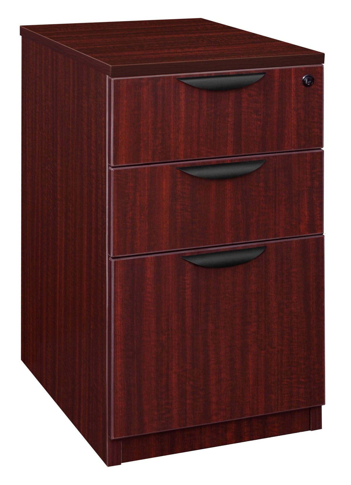 Mahogany Deskside Box File Cabinet K426
