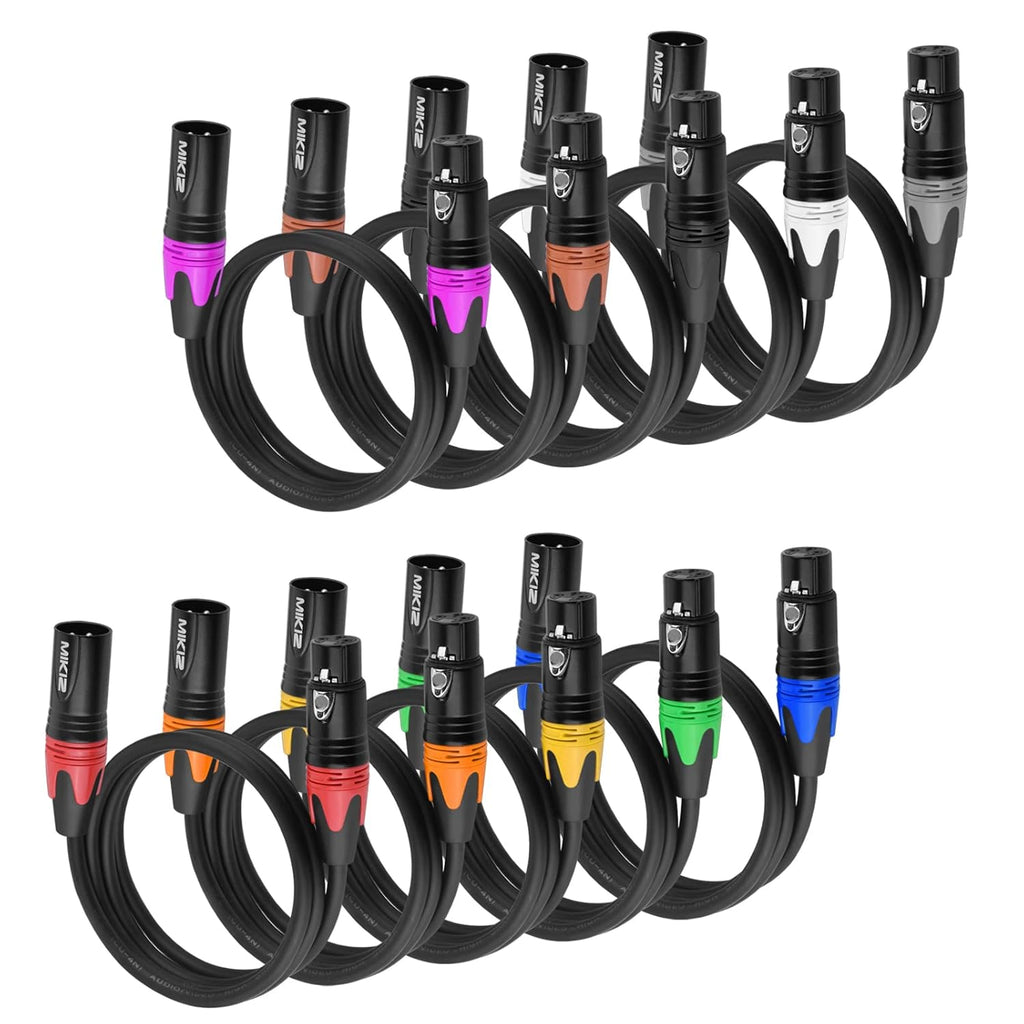 25ft 4 Pack XLR Microphone Cables Z99408