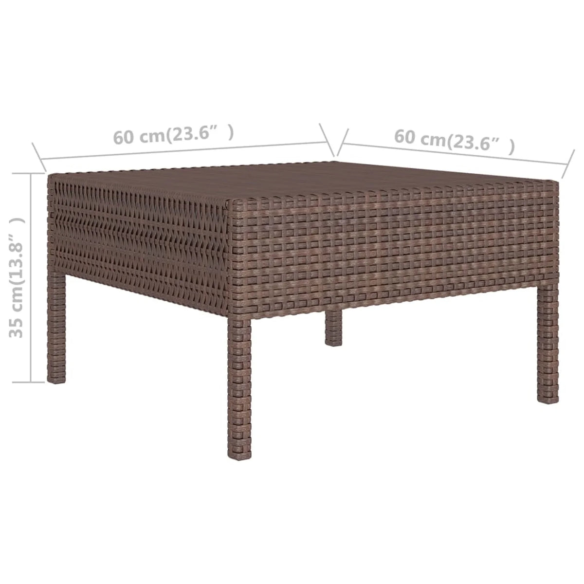 12 Piece Poly Rattan Sectional Outdoor Furniture Set A861