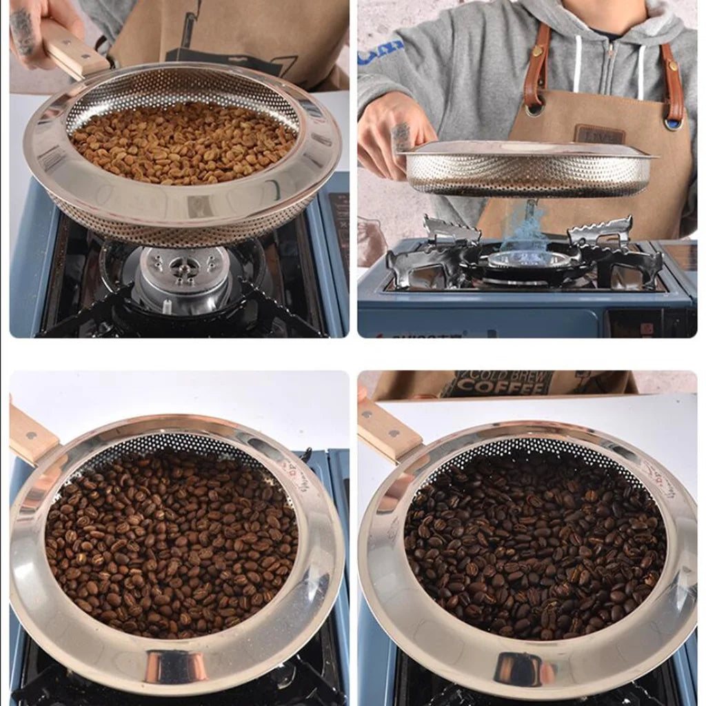Stainless Steel Wooden Roaster H20975