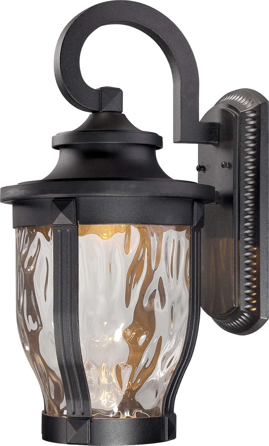 Black Cast Aluminum Outdoor LED Wall Lantern A96693