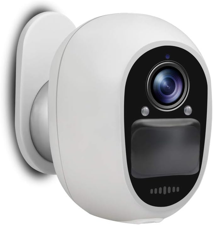 Outdoor Solar-Powered Wireless Security Camera with Rechargeable Battery-Operated 2.4Ghz WiFi 1080P Night Vision Z199