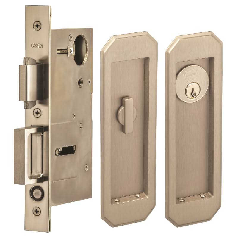 Keyed Entry Single Cylinder Pocket Door Lock E12996