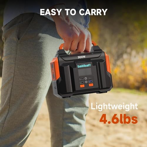300W 257wh Lithium Battery Portable Power Station Black T97642