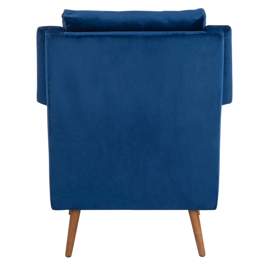 Navy Mid Century Arm Chair Z23893
