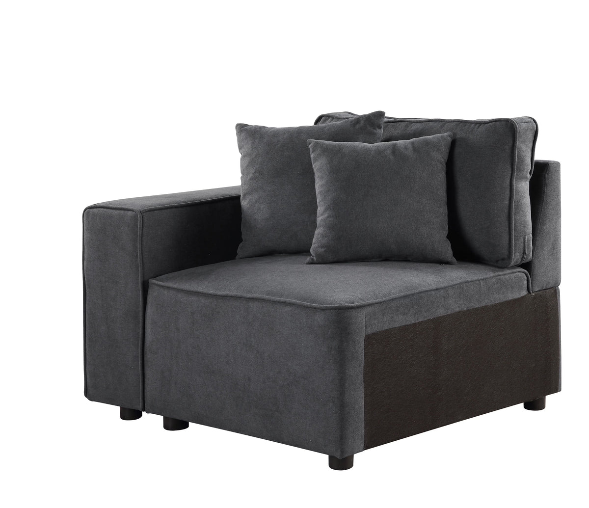 Gray Fabric Sectional Sofa K11940