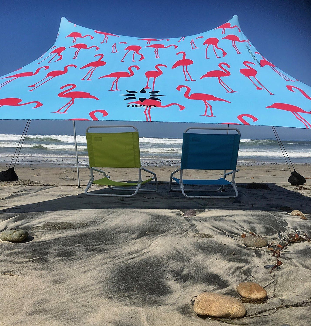 Beach Tent with Sand Anchor, Portable Canopy Sunshade W708675