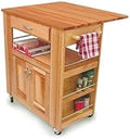 Natural Butcher Block Cart W56350