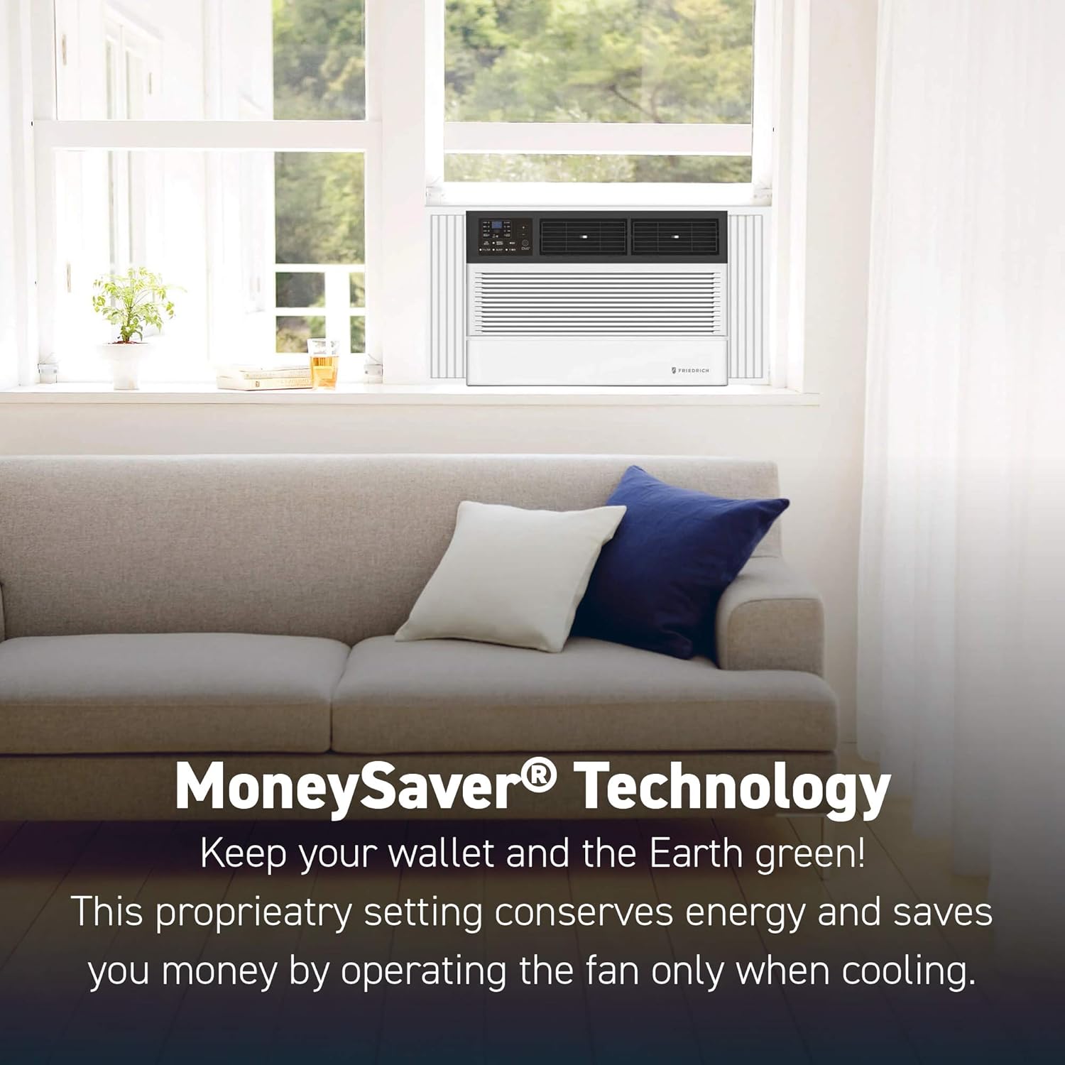 White Smart Air Conditioner Window Unit, 8000 BTU C34166