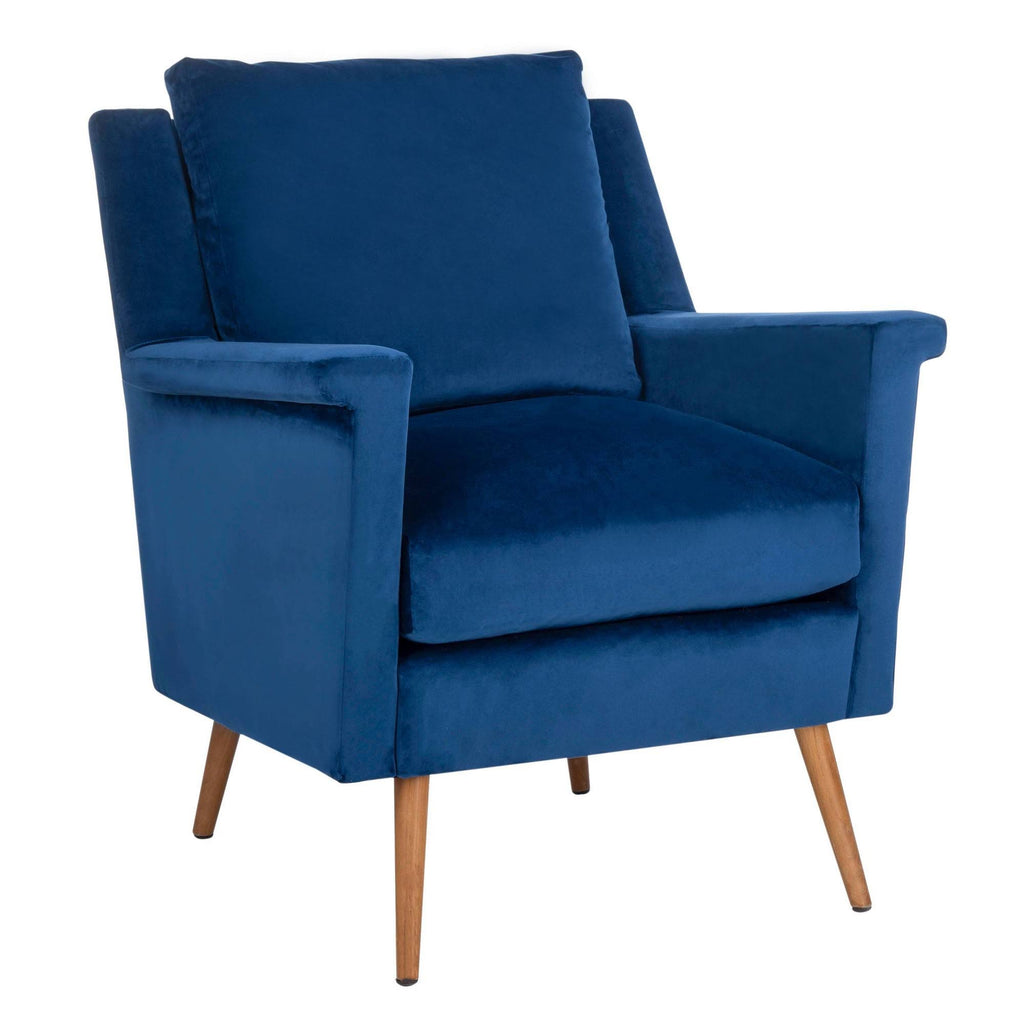Navy Mid Century Arm Chair Z23893