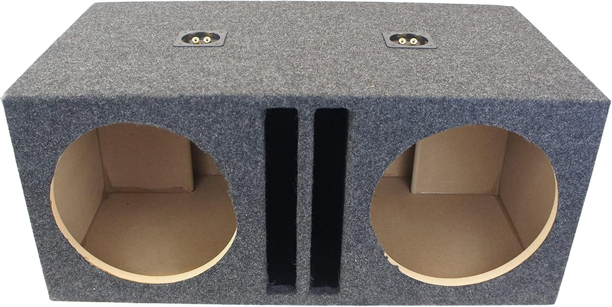 Dual 12" SPL Bass Subwoofer Sub Box Stereo Enclosure W520054