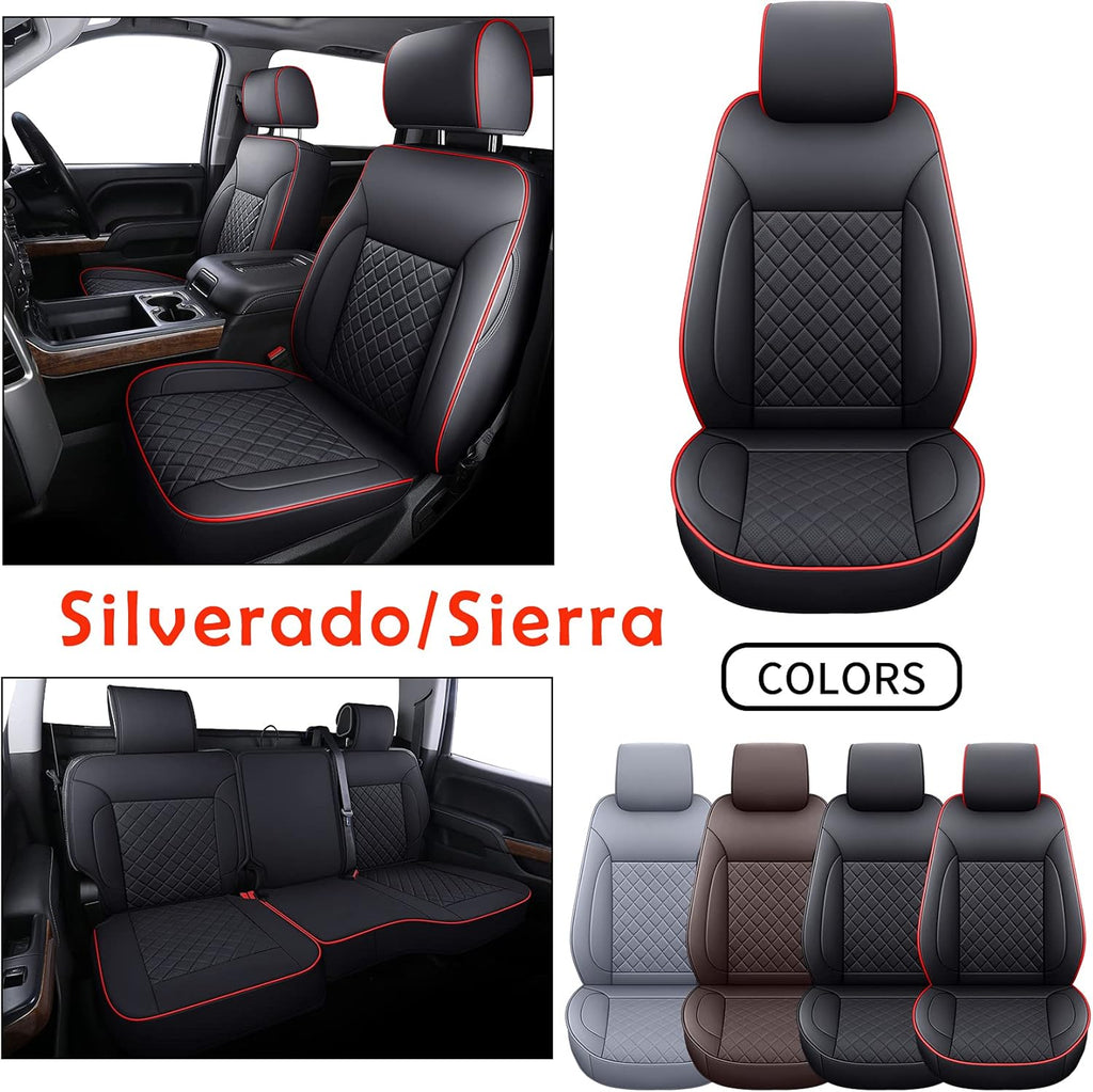 Full Set Water Proof Faux Leather Seat Covers W689417