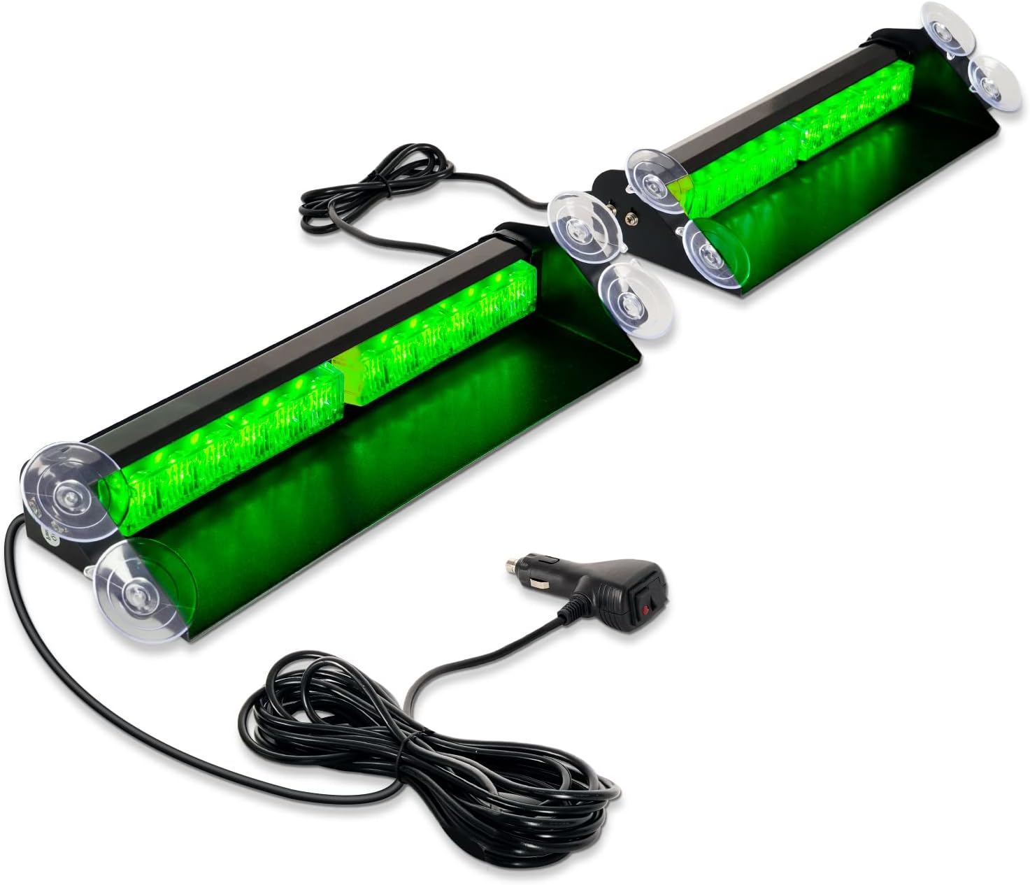 2 in 1 Dash Strobe Lights 2x14 inch 24LED Safety Hazard Warning Lights Pack of 2 R954963