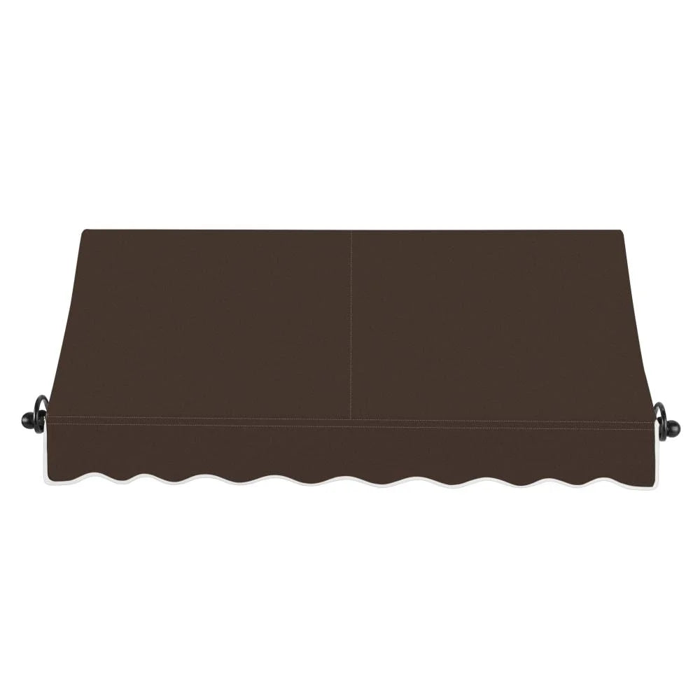 8.375 ft Fixed Awning Acrylic Fabric Brown M674