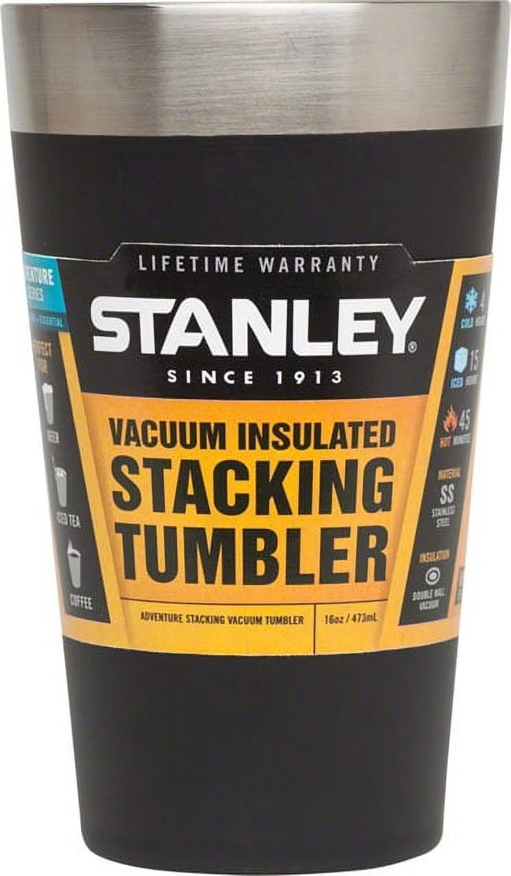 16 oz Matte Black Insulated Tumbler W5451