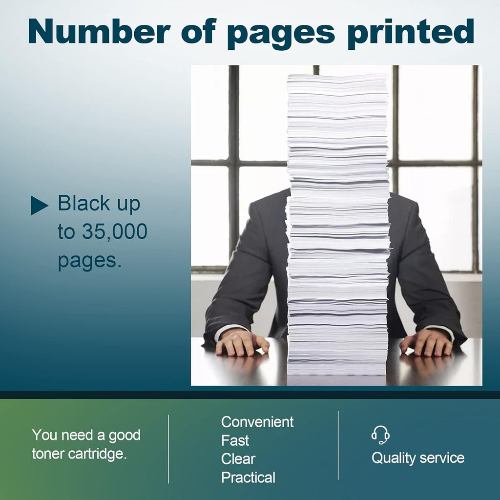 1 Pack Black High Yield Toner Cartridge Replacement for Lexmark M5163 M5170 XM5170 XM5163 Printer L71672