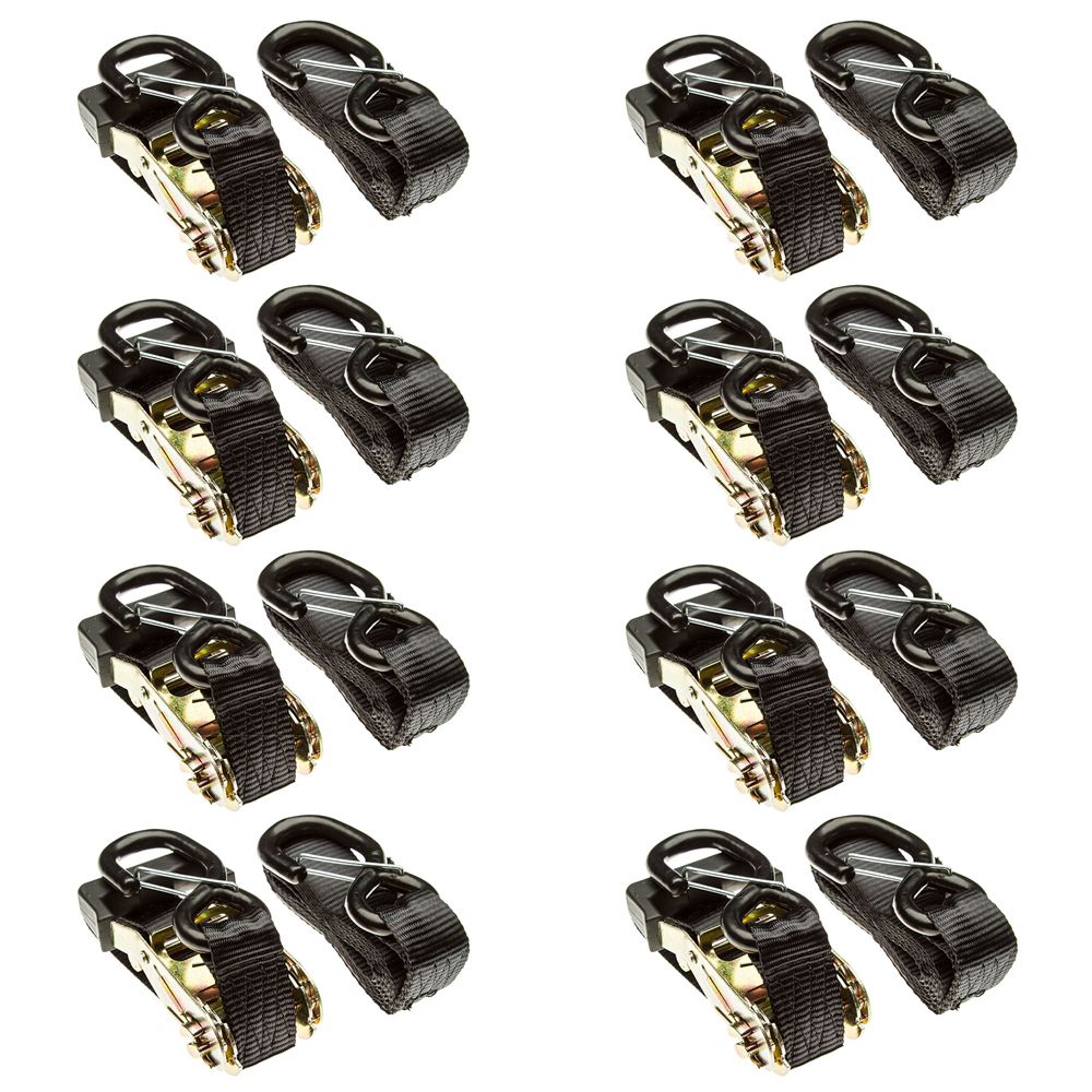 8 Pack Ratchet Strap with S-Hooks K192