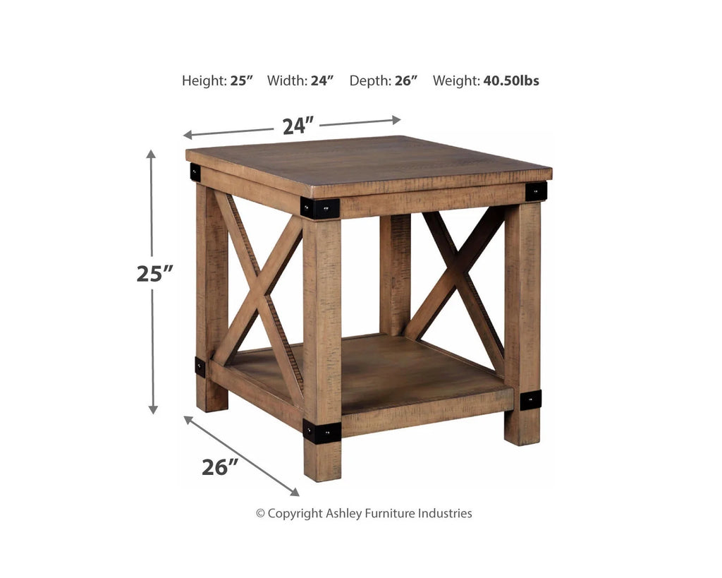 Gray End Table X3217