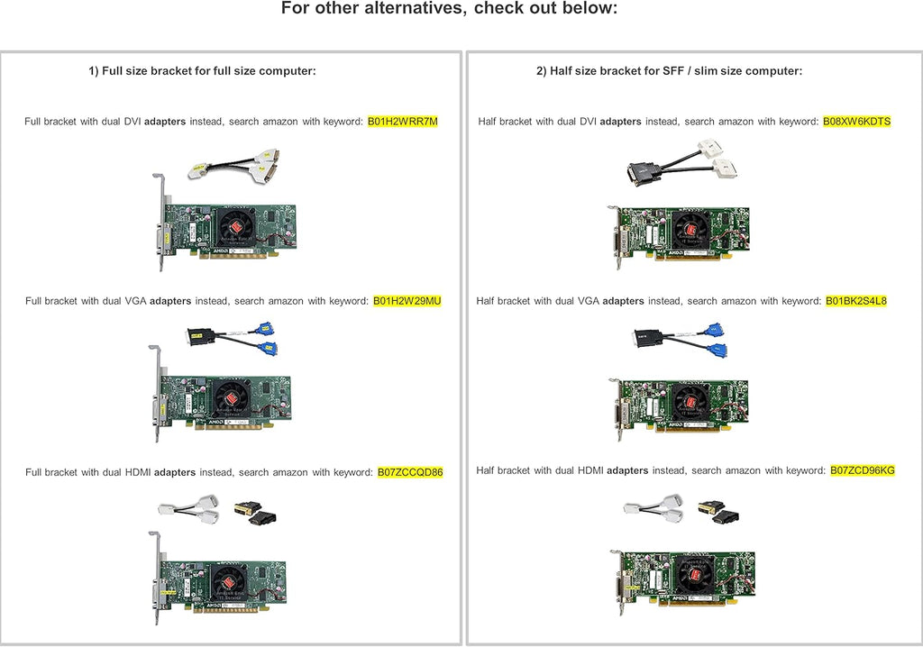 AMD Radeon HD 7350 512MB Graphics Card Dual VGA X148597