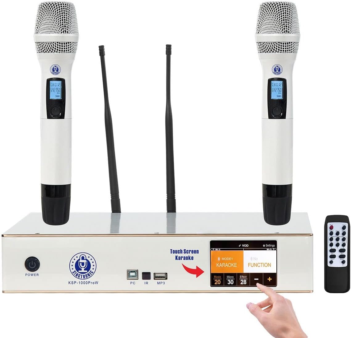 2000 WATTS Karaoke System with USB, Optical, Coax & Bluetooth M555856