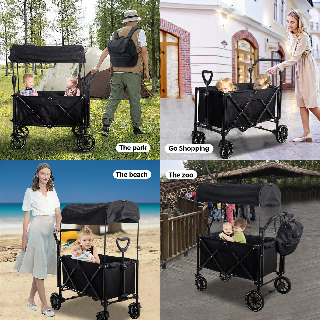 Folding Stroller Wagon with 5-Point Harnesses J60830