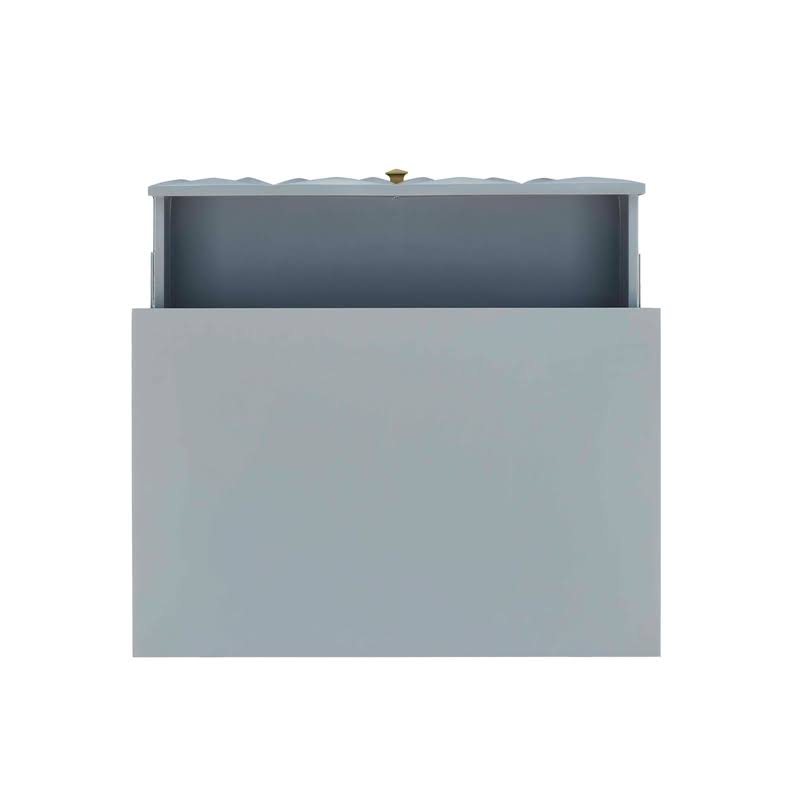 Gray Wood Five Drawer Chest D37708