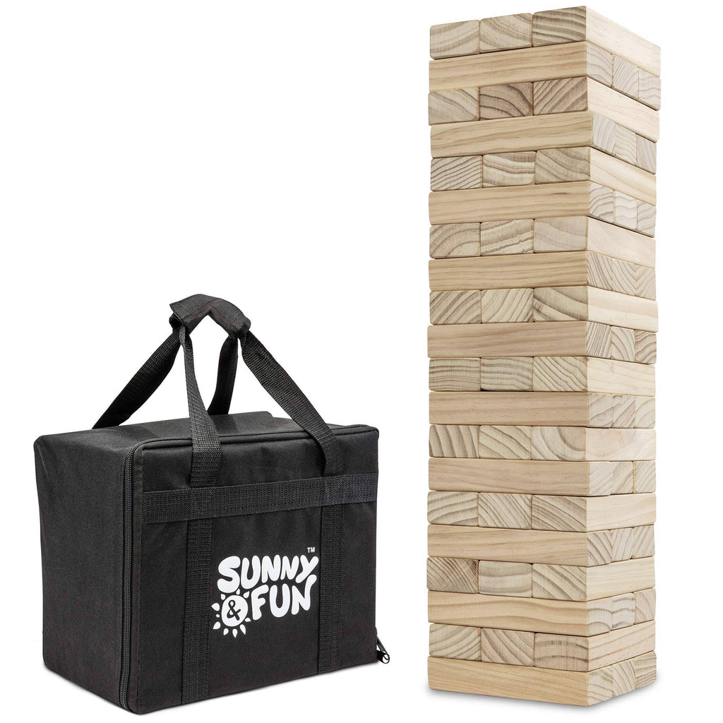 Solid Wood Giant Games with Carrying Case O58617