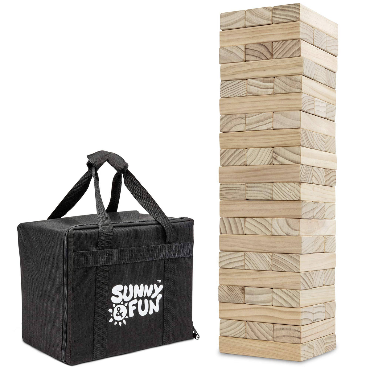 Solid Wood Giant Games with Carrying Case O58617