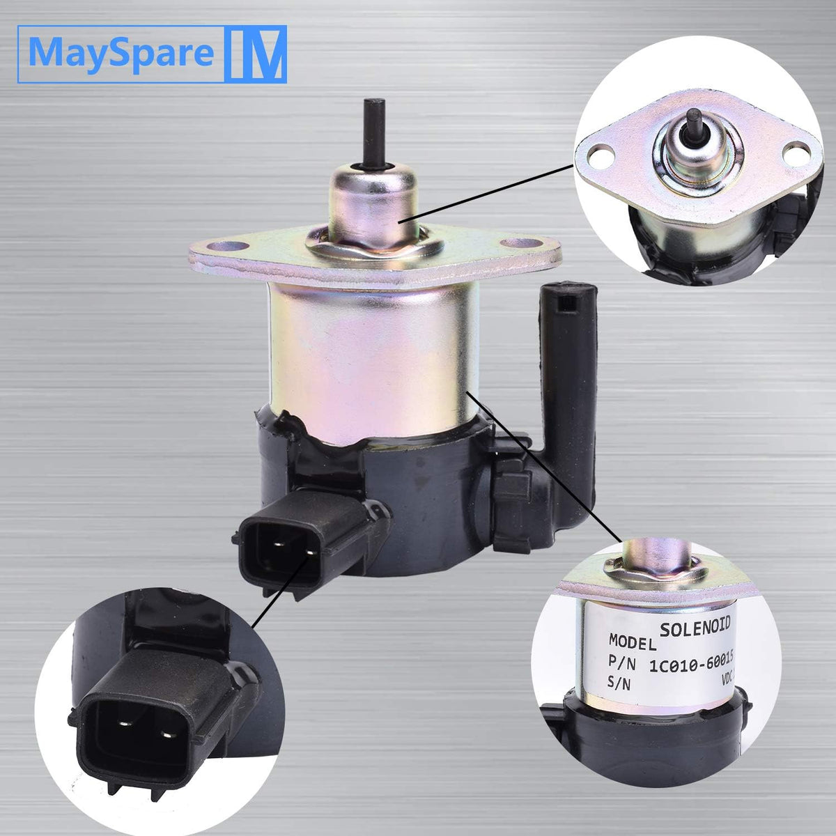 Fuel Shut Off Stop Solenoid 12VDC Pack of 2 Q3907