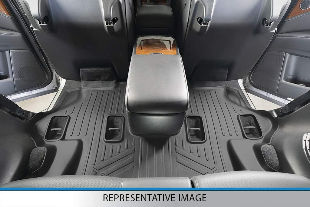 Black 3 Row Floor Mats and Cargo Liner Set D1497