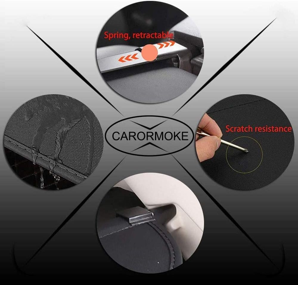 Retractable Cargo Cover Trunk Cover Black A41037