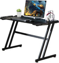 47 Ergonomic Z Shape Computer Desk with Carbon Fiber Surface E736415