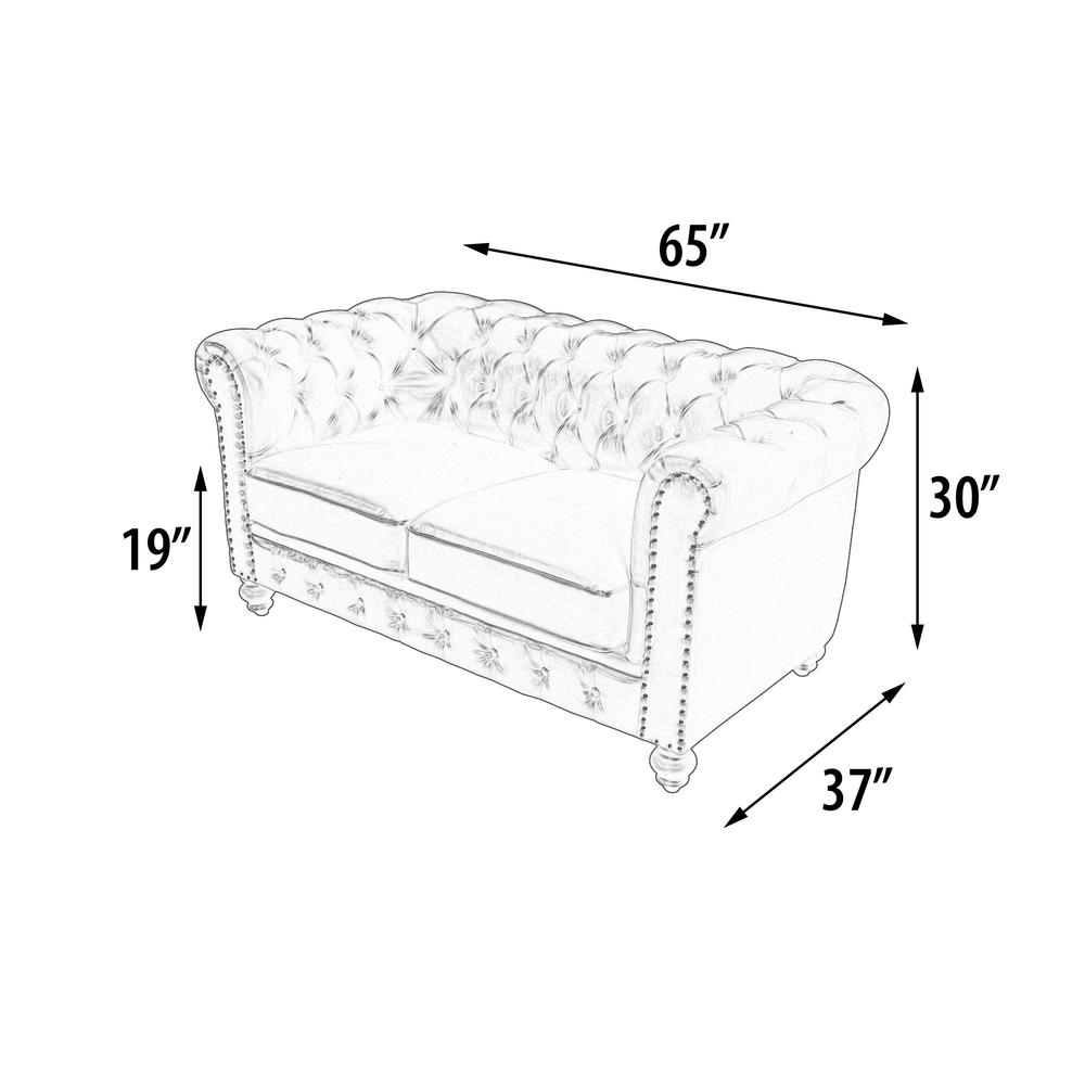 Dark Linen Loveseat P22421