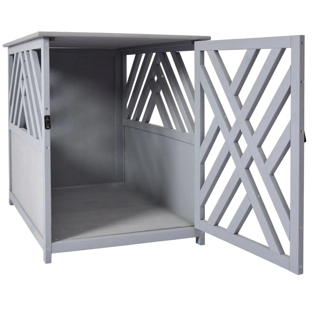 Natural Fir Wood Dog Cage/Crate S397253