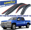 Tape-on Window Deflectors for Chevrolet Silverado/GMC Sierra 2007-2013 Crew Cab, 4 pcs P590