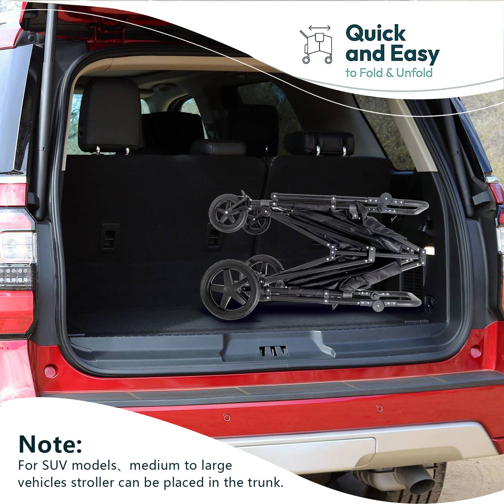 Folding Stroller Wagon with 5-Point Harnesses J60830