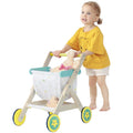 Kids Wooden Push Walker & Shopping Cart 2-in-1 O45743