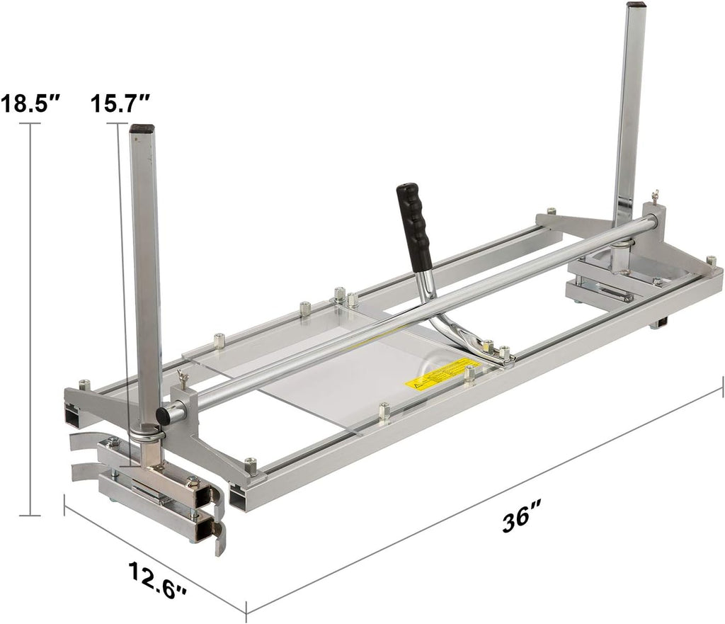 Portable Chainsaw Mill Aluminum Steel Guide Bar Wood Lumber Cutting Sawmill E999063