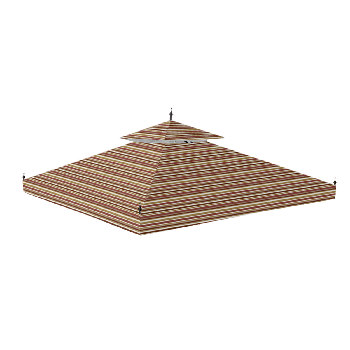 Stripe Canyon Replacement Canopy Top Cover for Arrow Gazebo B8043